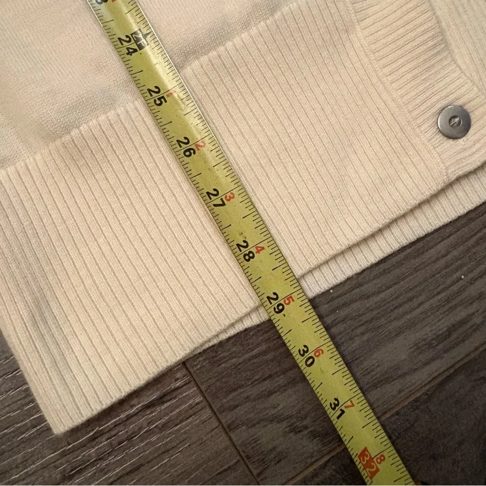 Banana Republic Merino Wool button front cardigan longer style extra fine wool - Picture 13 of 16
